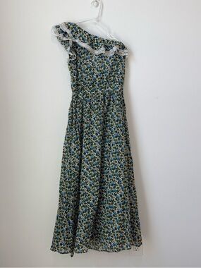 NWT Farm Rio Macaw  Floral One-Shoulder Dress size Small